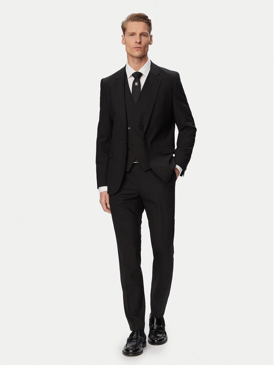 HUGO Garnitur Arti/Hesten242V1X 50547341 Czarny Extra Slim Fit