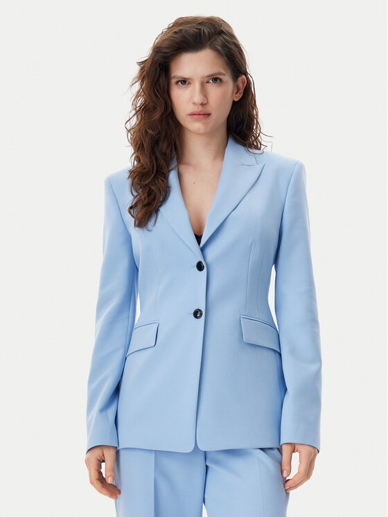 HUGO Marynarka Asmalla 50540787 Błękitny Slim Fit