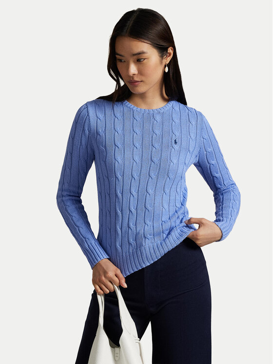 Polo Ralph Lauren Sweter 211971869009 Niebieski Slim Fit