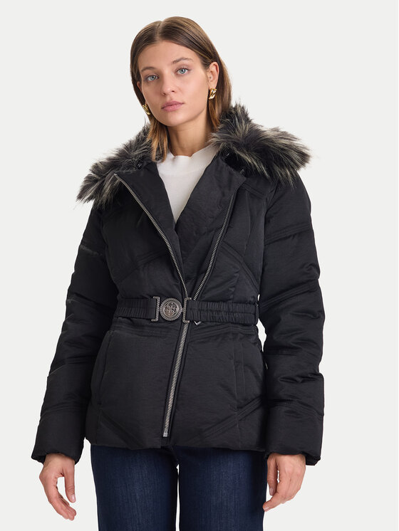 Guess Kurtka zimowa W5BL32 WG092 Czarny Regular Fit
