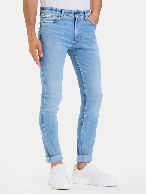 Calvin Klein Jeans Jeansy LV04RH914G Niebieski Skinny Fit