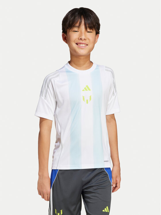 adidas T-Shirt Messi Training JI5460 Biały Regular Fit