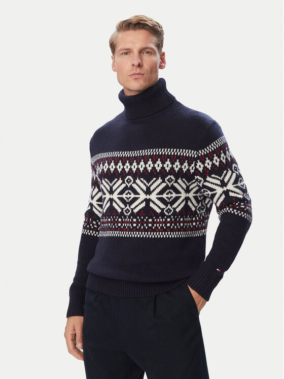 Tommy Hilfiger Golf MW0MW44814 Granatowy Regular Fit
