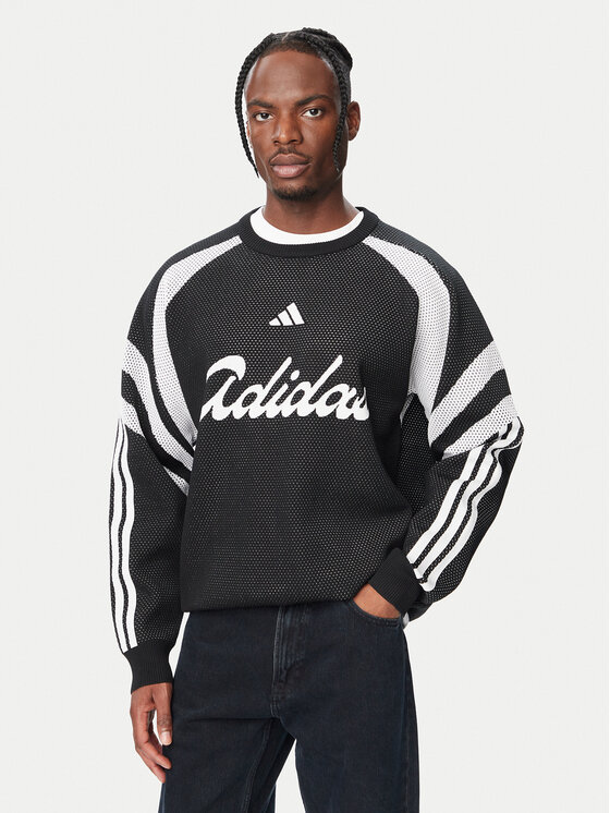 adidas Bluza House Of Tiro Knitted KF4814 Czarny Loose Fit