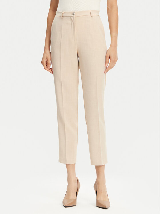 Maryley Chinosy 25EB571/21BE Beżowy Regular Fit