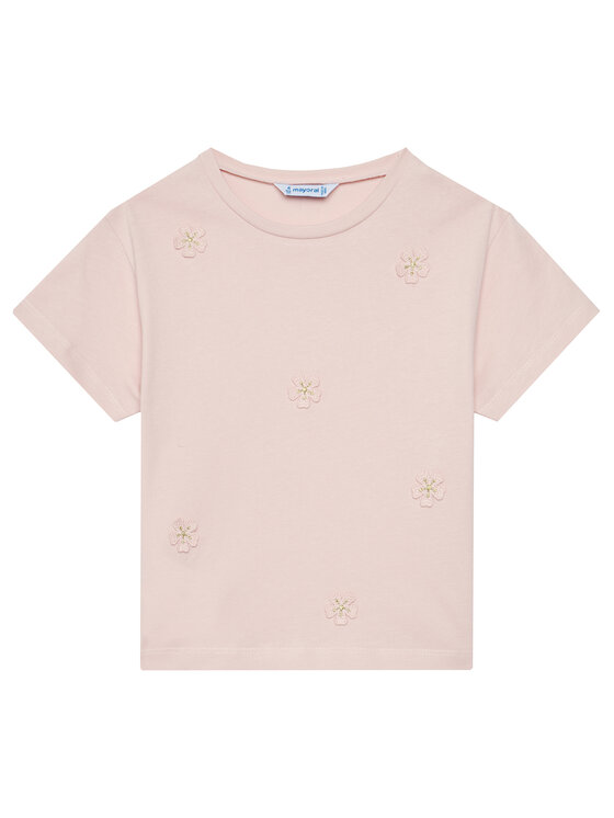 Mayoral T-Shirt 3013 Różowy Regular Fit