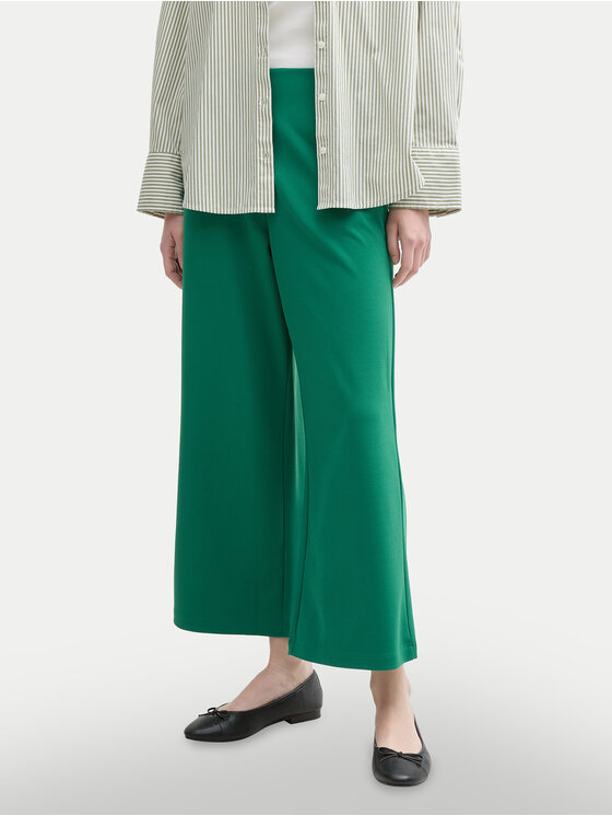 Tom Tailor Denim Kuloty 1042304 Zielony Relaxed Fit