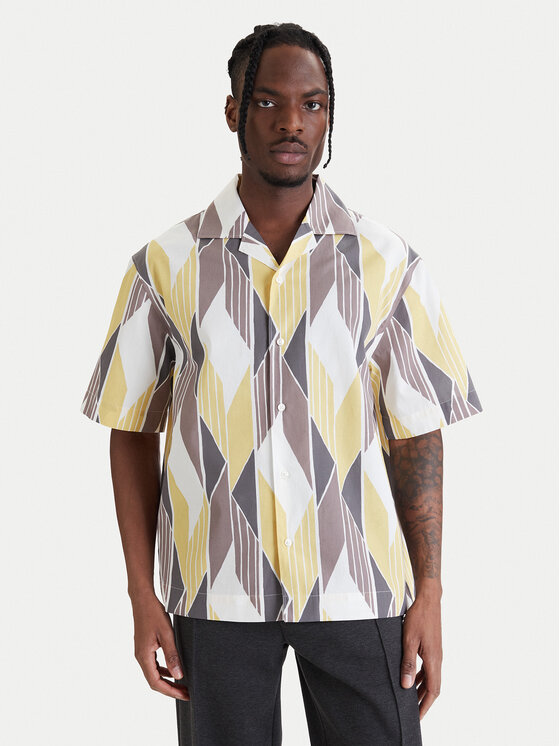 HUGO Koszula Espino 50560606 Kolorowy Oversize