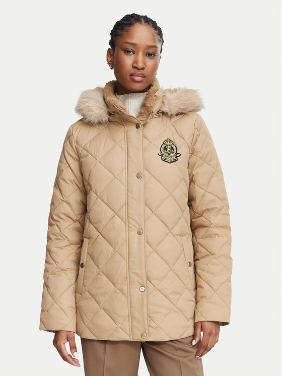 LAUREN RALPH LAUREN Kurtka puchowa 297P23456004 Brązowy Regular Fit