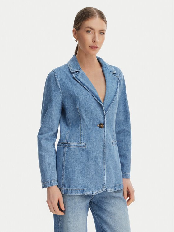 Marella Marynarka Emme by Marella Teca 2615041021 Niebieski Regular Fit