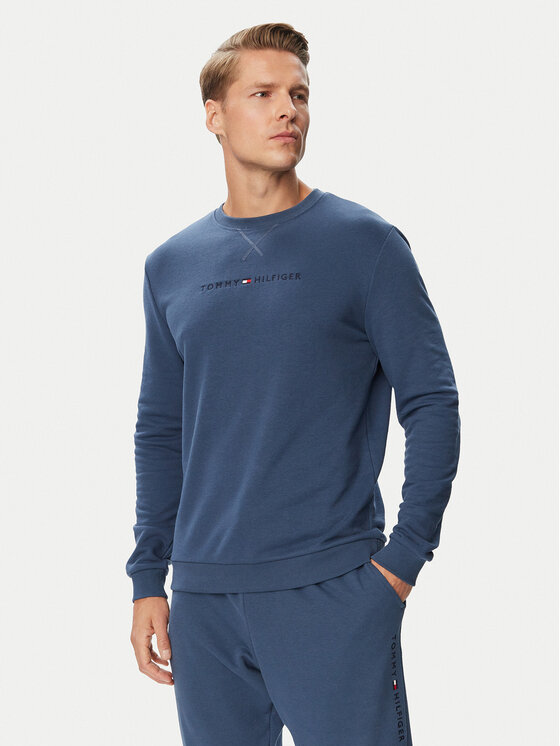 Tommy Hilfiger Bluza UM0UM03666 Niebieski Regular Fit