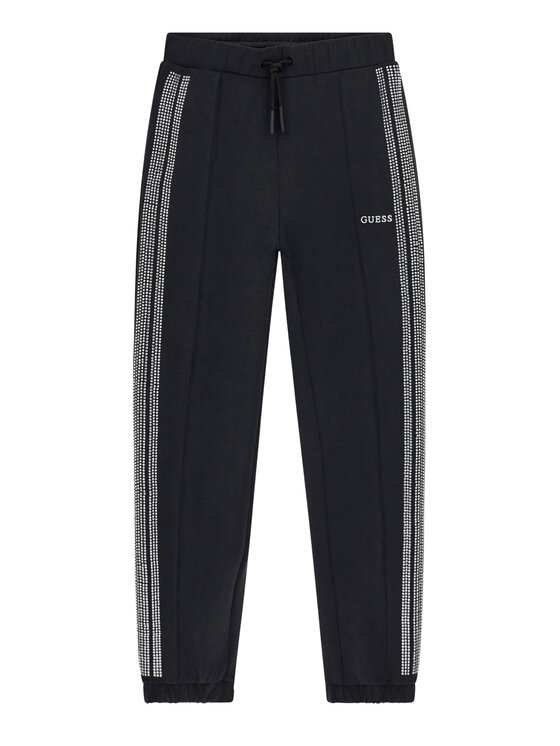 Guess Spodnie dresowe J6RB17 KCAY2 Czarny Regular Fit