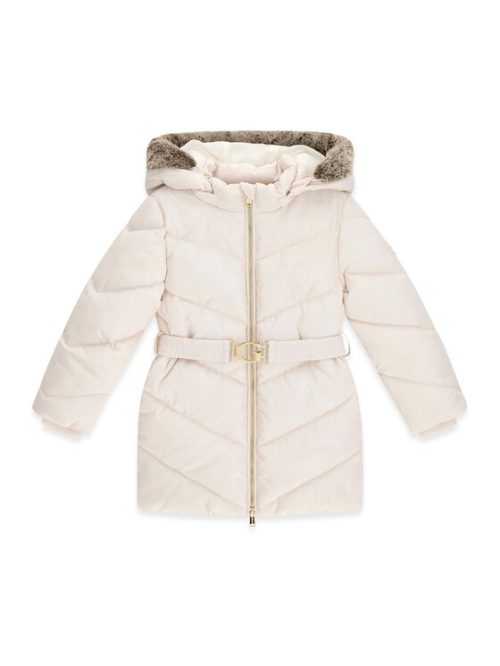 Guess Kurtka zimowa K6BL03 W3963 Kremowy Regular Fit