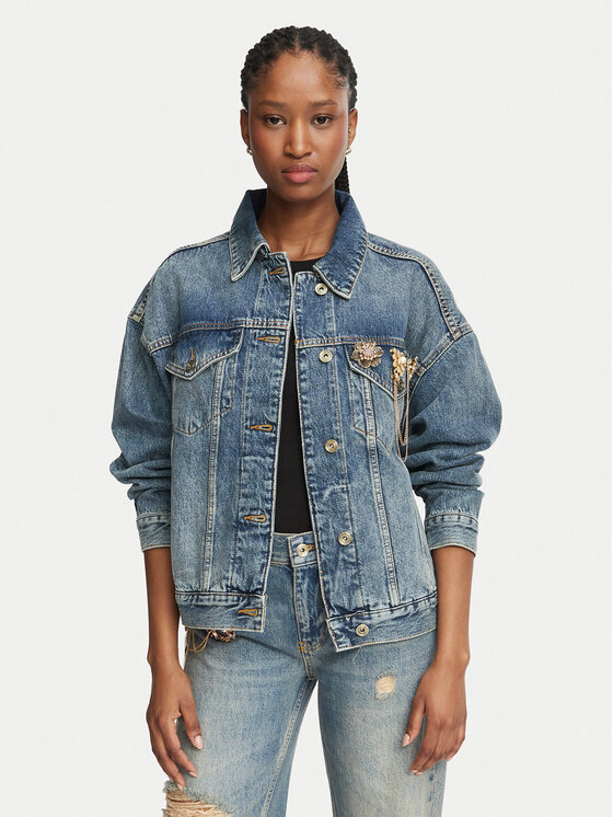 Liu Jo Kurtka jeansowa Selected by Gigi Hadid ZB7308 D0418 Niebieski Regular Fit