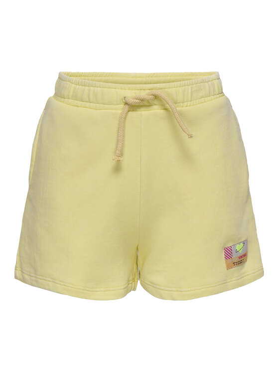 Kids ONLY Szorty sportowe Minna 15347958 Żółty Regular Fit