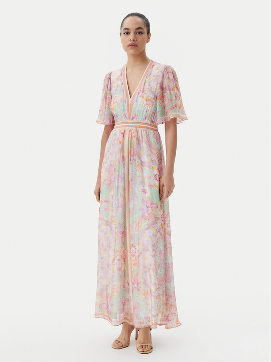 Hale Bob Sukienka letnia with silk 4ZCA610M Kolorowy Regular Fit