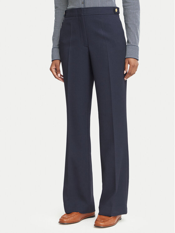 Tommy Hilfiger Spodnie materiałowe WW0WW52204 Granatowy Bootcut Fit
