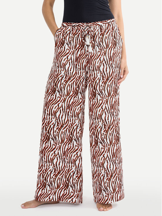 Triumph Spodnie materiałowe Summer 10227246 Brązowy Wide Leg