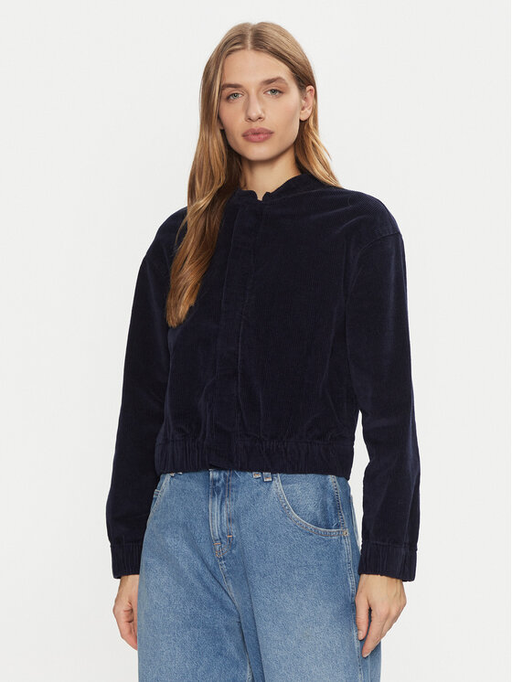 Pieces Kurtka bomber Rillo 17154209 Granatowy Regular Fit