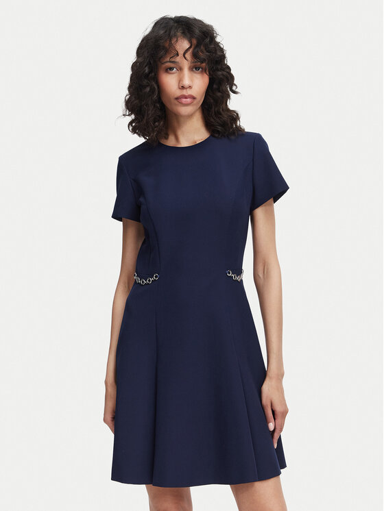 HUGO Sukienka codzienna Kaelyn 50564798 Granatowy Regular Fit
