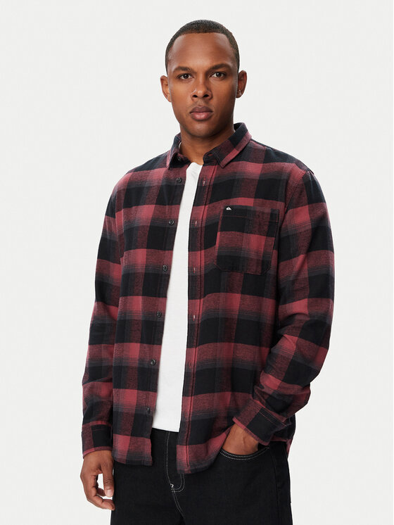 Quiksilver Koszula Motherfly Plaid EQYWT04712 Bordowy Regular Fit