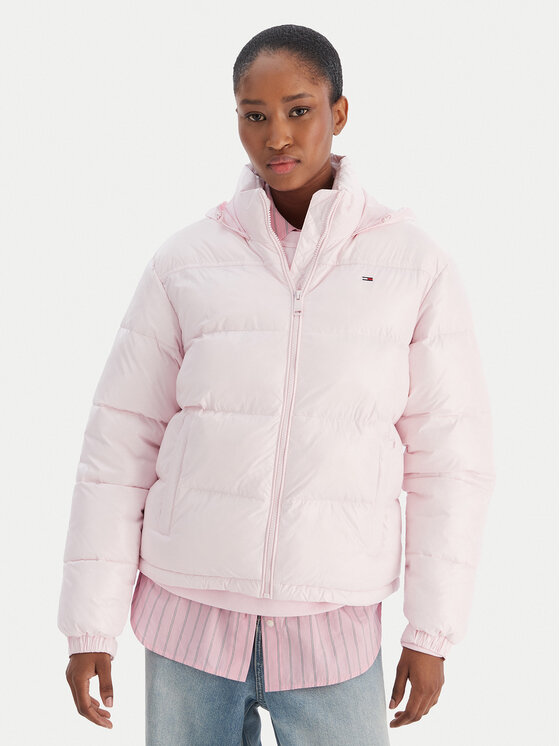 Tommy Jeans Kurtka przejściowa DW0DW22039 Różowy Regular Fit
