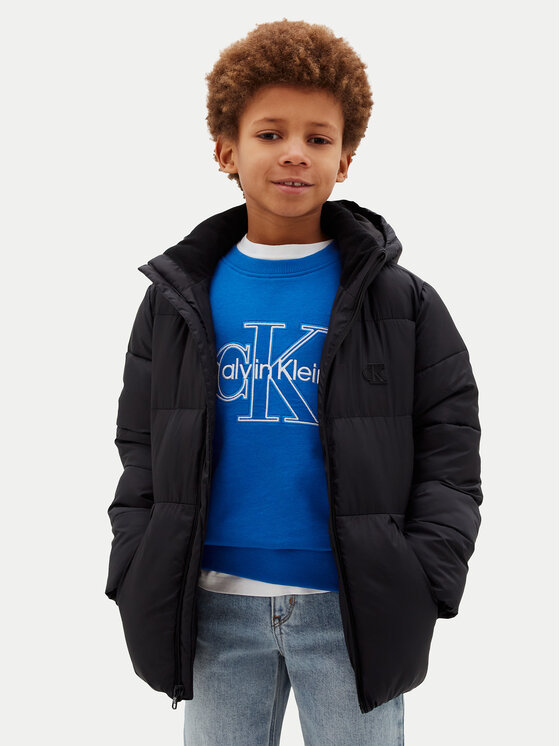 Calvin Klein Kurtka zimowa LVCKTJM16B Czarny Regular Fit