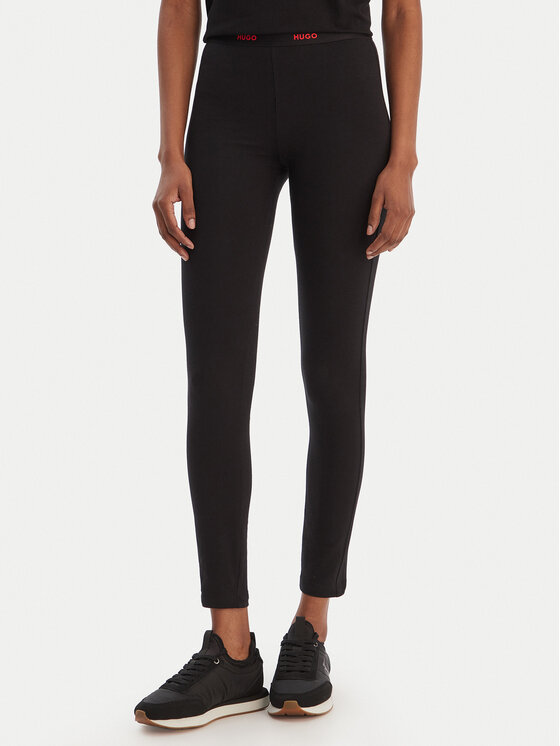 HUGO Legginsy 50556812 Czarny Slim Fit