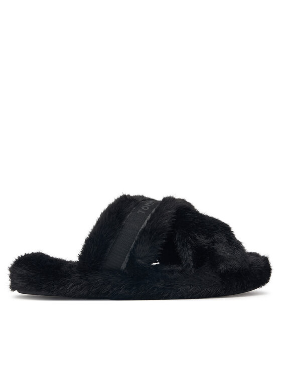 Tommy Hilfiger Kapcie Th Feminine House Shoes FW0FW09615 Czarny