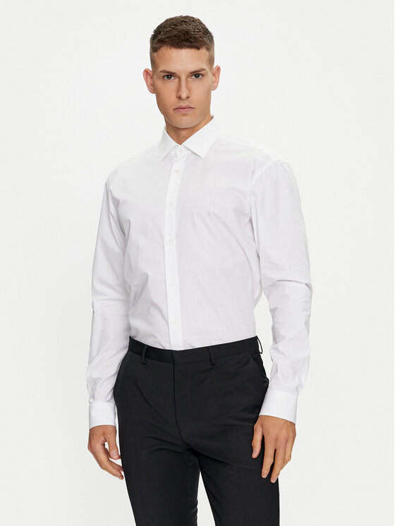Hugo Koszula Valerio 50519812 Biały Modern Fit