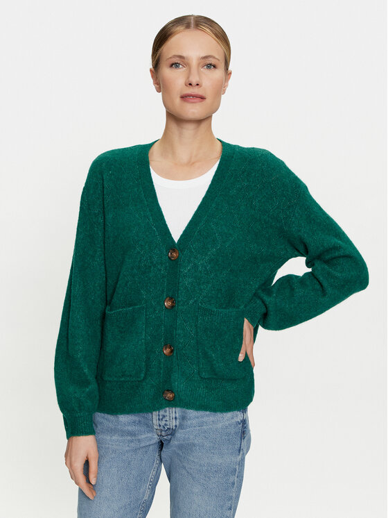 Cream Kardigan Merle 10610140 Zielony Relaxed Fit