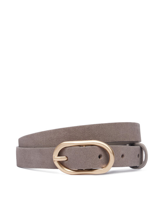 Calvin Klein Pasek Buckle Suede Belt 20Mm LV04F7110G Szary