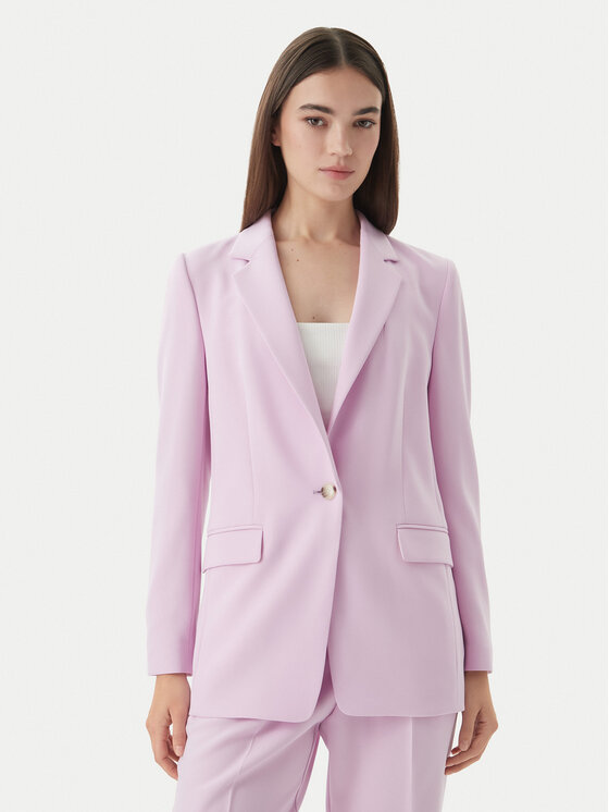 BOSS Marynarka Jocaluah 50490053 Fioletowy Regular Fit