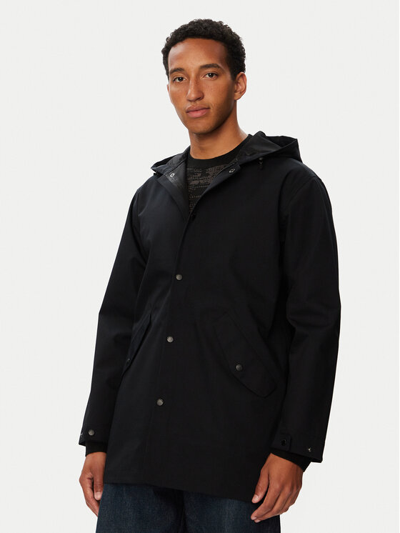 Quiksilver Kurtka przeciwdeszczowa Diamond Rain EQYJK04193 Czarny Regular Fit