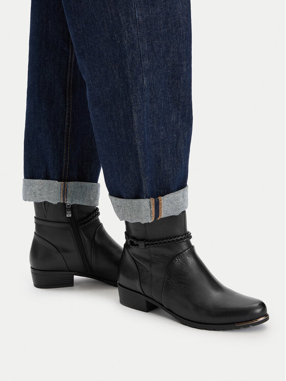 Caprice Botki 9-25404-45 Czarny
