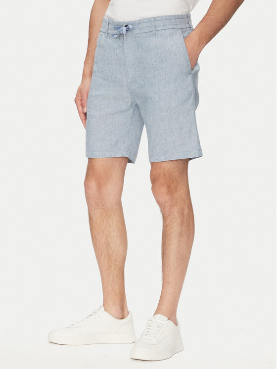 BOSS Szorty materiałowe 50536863 Niebieski Tapered Fit