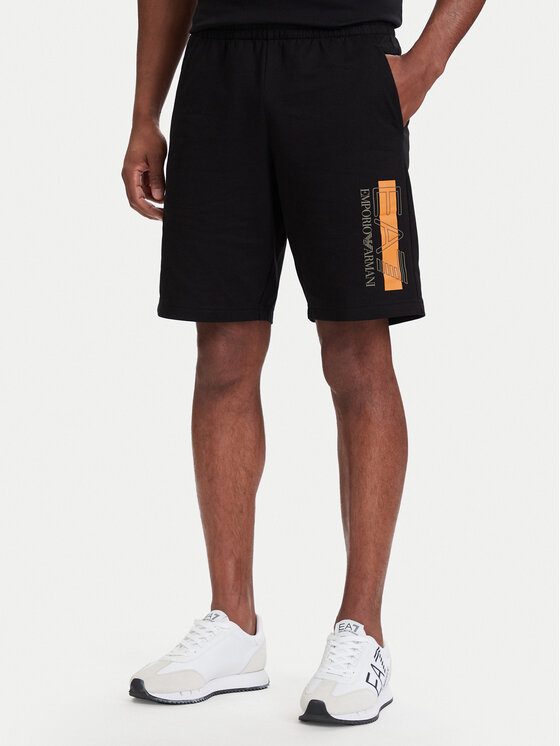 EA7 Emporio Armani Szorty sportowe 7M002421 AF13512 UC001 Czarny Slim Fit