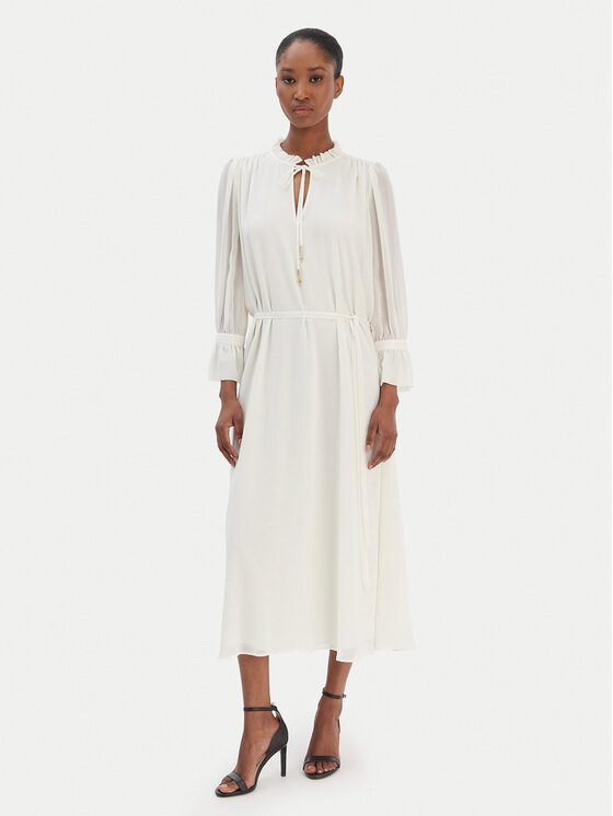 JOOP! Sukienka codzienna Dinah2 30100718 Écru Regular Fit
