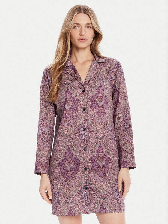 LAUREN RALPH LAUREN Koszula nocna ILN32449 Fioletowy Regular Fit