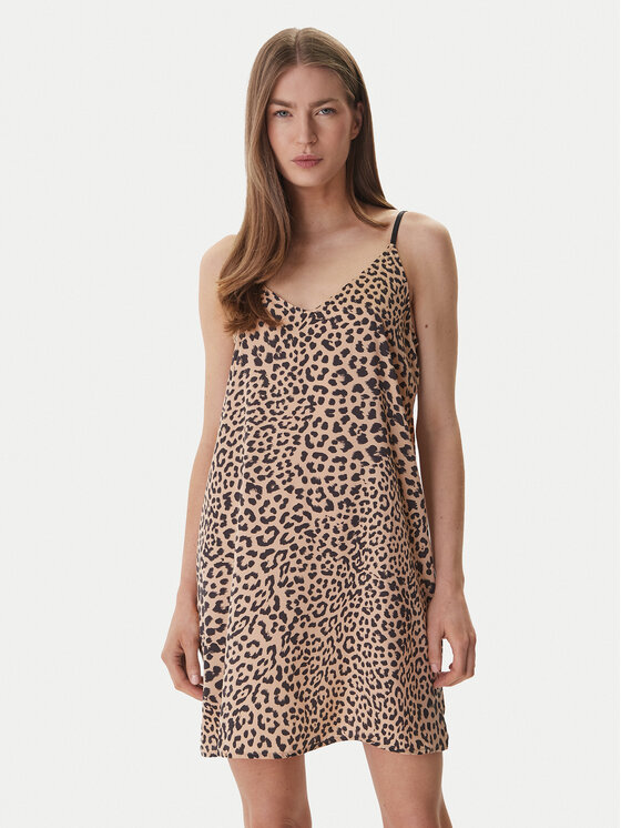 DKNY Koszula nocna YI60099 Beżowy Regular Fit