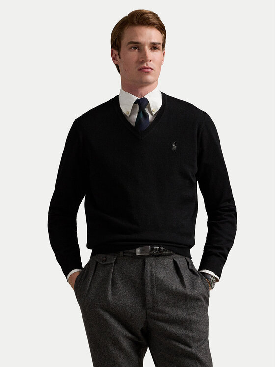 Polo Ralph Lauren Sweter 710941105004 Czarny Regular Fit