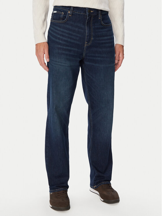 Guess Jeans Jeansy M6BAB3 D2294 Granatowy Relaxed Fit