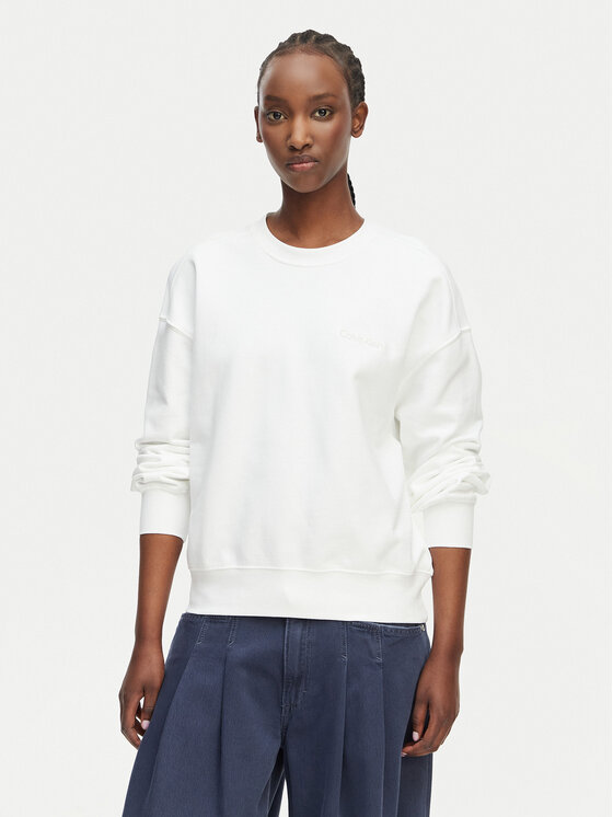 Calvin Klein Bluza LV044G214G Biały Regular Fit