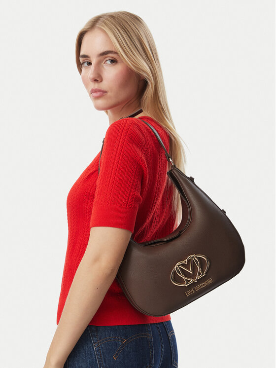 LOVE MOSCHINO Torebka JC4210PP0PKB0313 Brązowy ciemny