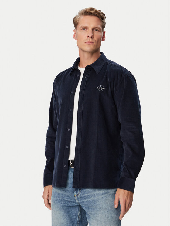 Calvin Klein Jeans Koszula LV04RH114G Granatowy Regular Fit