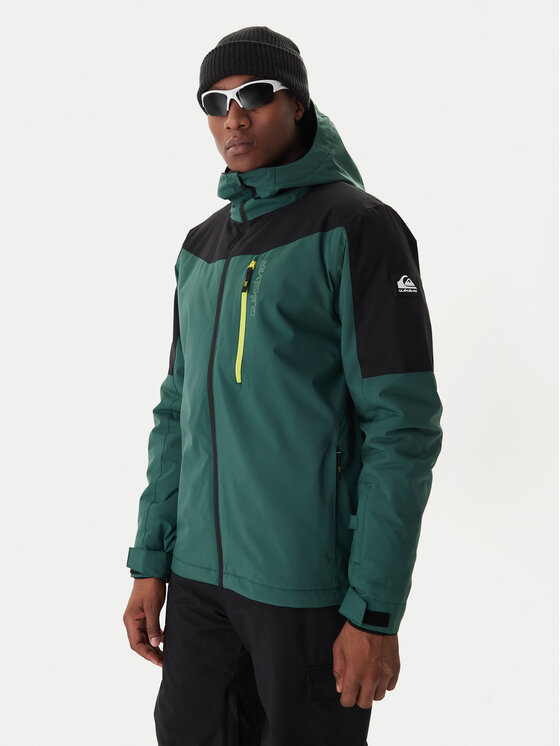 Quiksilver Kurtka snowboardowa Titano EQYTJ03513 Zielony Slim Fit