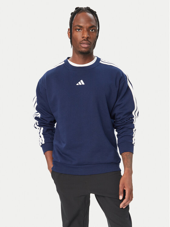 adidas Bluza Essentials 3-Stripes Fleece KY4163 Niebieski Regular Fit