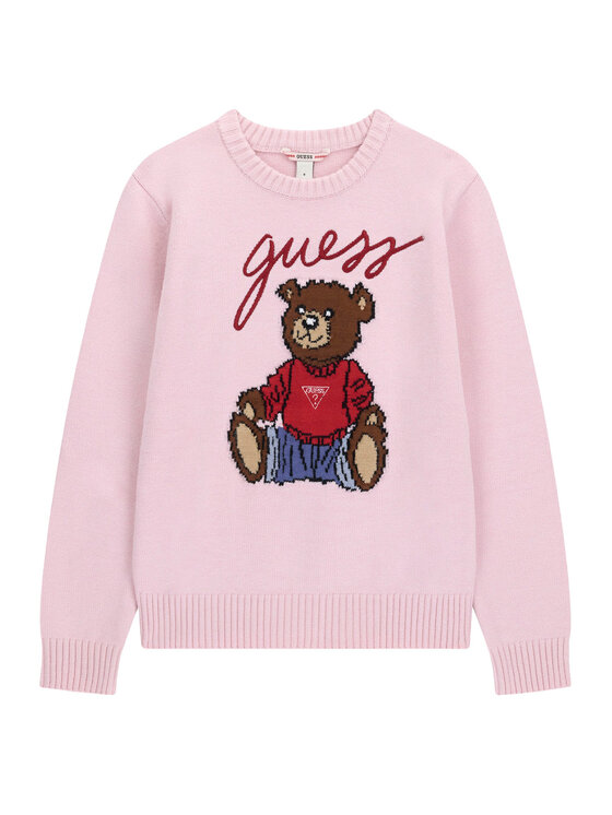 Guess Sweter H6BR01 Z1336 Różowy jasny Regular Fit