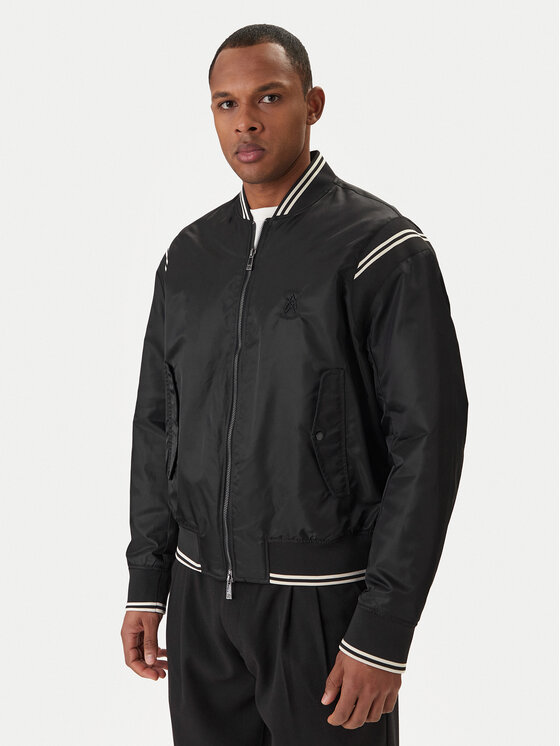 Armani Exchange Kurtka bomber XM002017 AF19828 UC001 Czarny Regular Fit