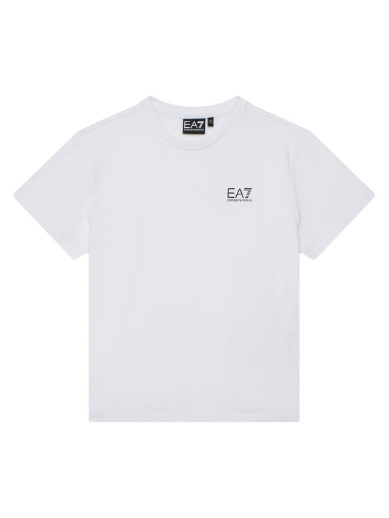 EA7 Emporio Armani T-Shirt 7G000137 AF10373 M0003 Biały Regular Fit